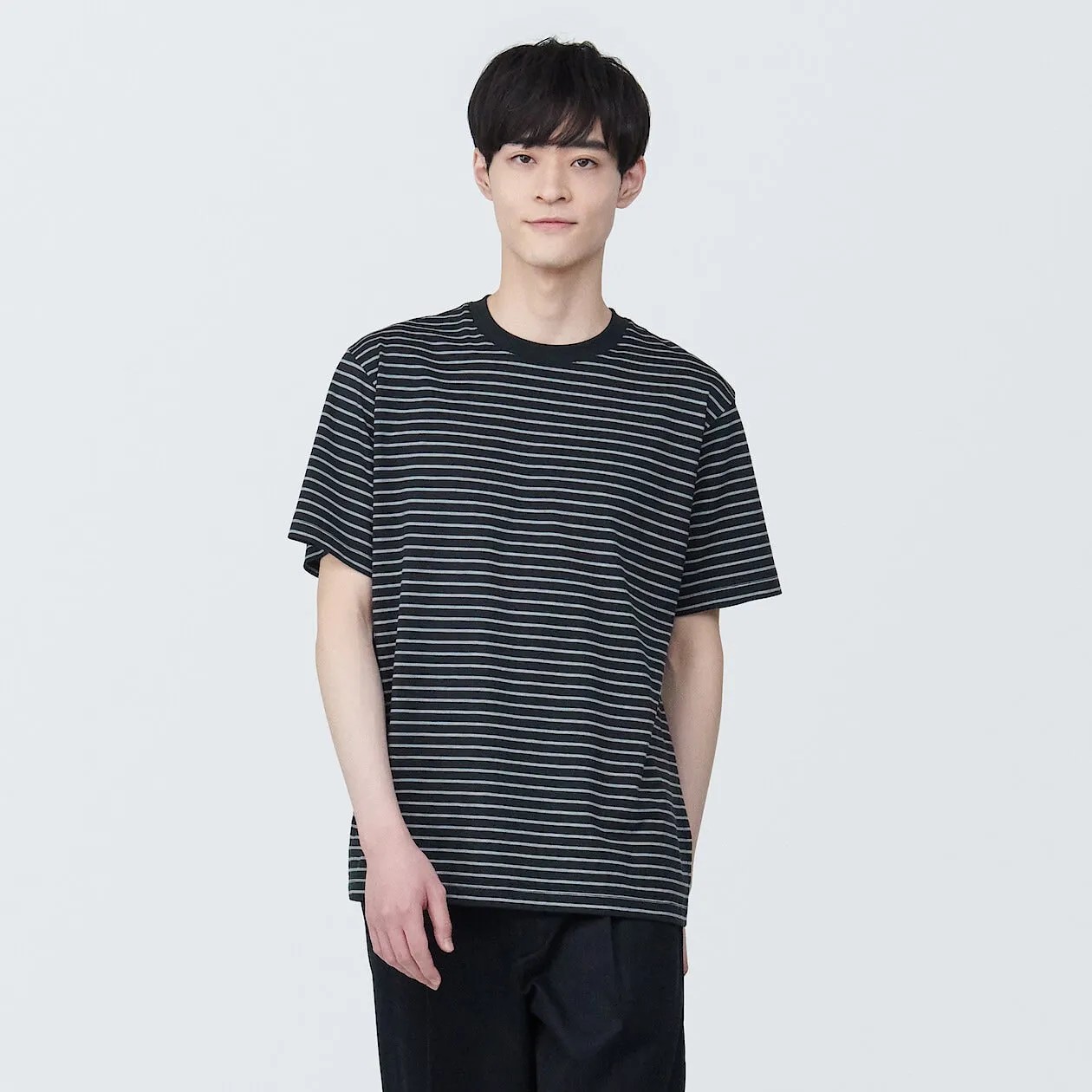 Jersey Striped Crewneck T-Shirt