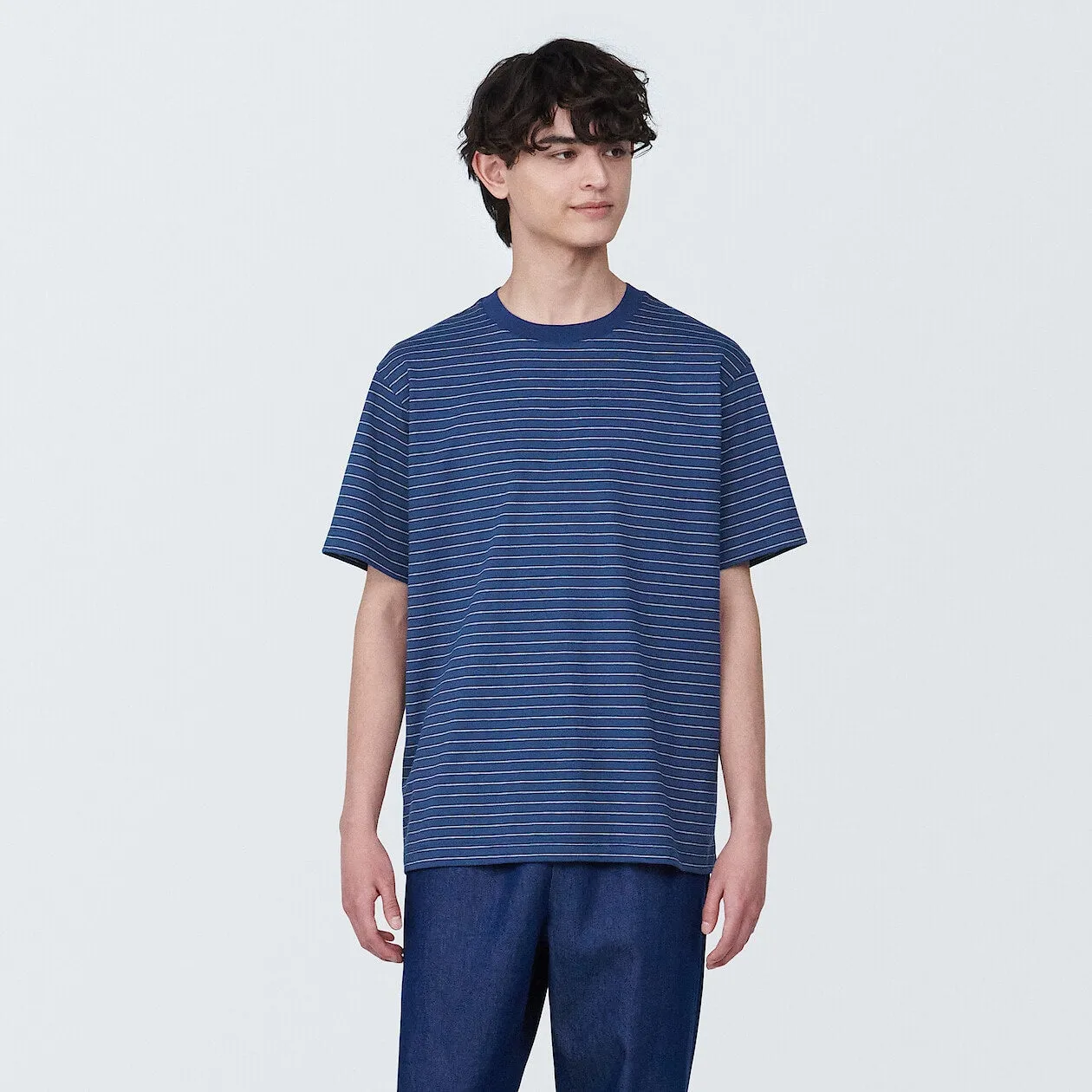 Jersey Striped Crewneck T-Shirt