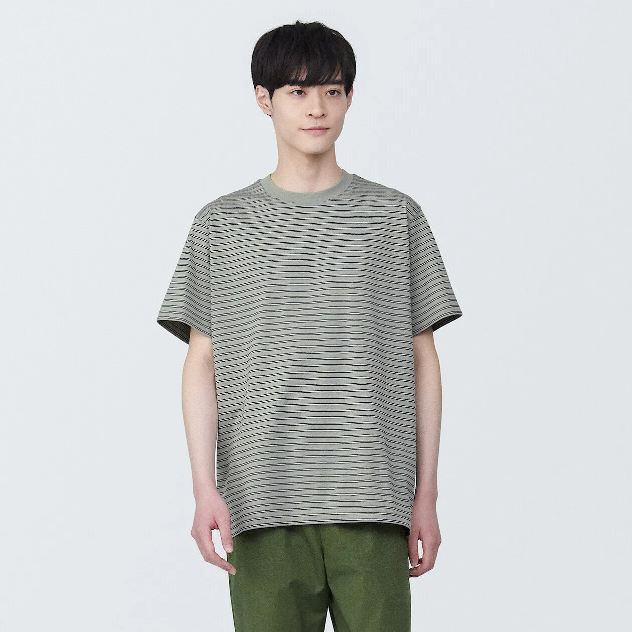 Jersey Striped Crewneck T-Shirt