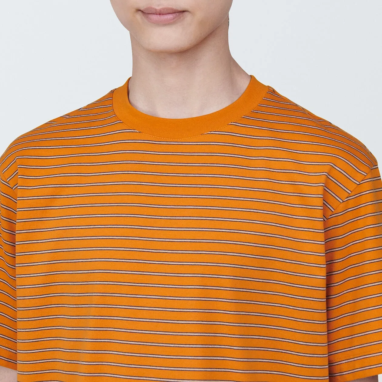 Jersey Striped Crewneck T-Shirt