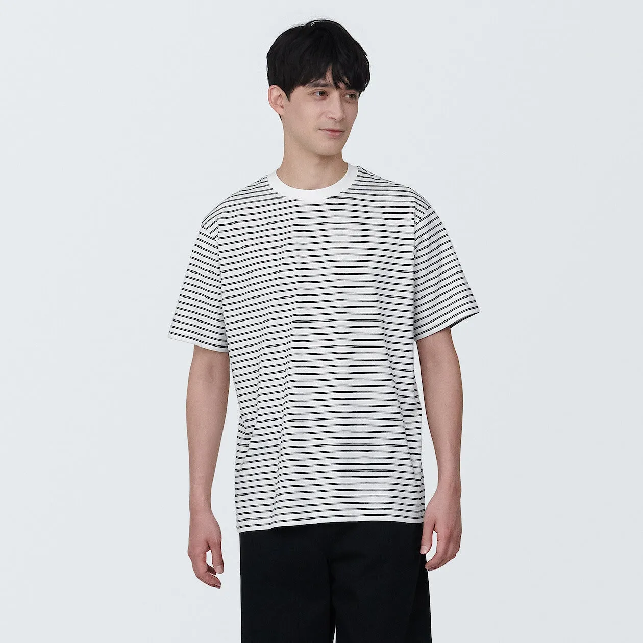 Jersey Striped Crewneck T-Shirt