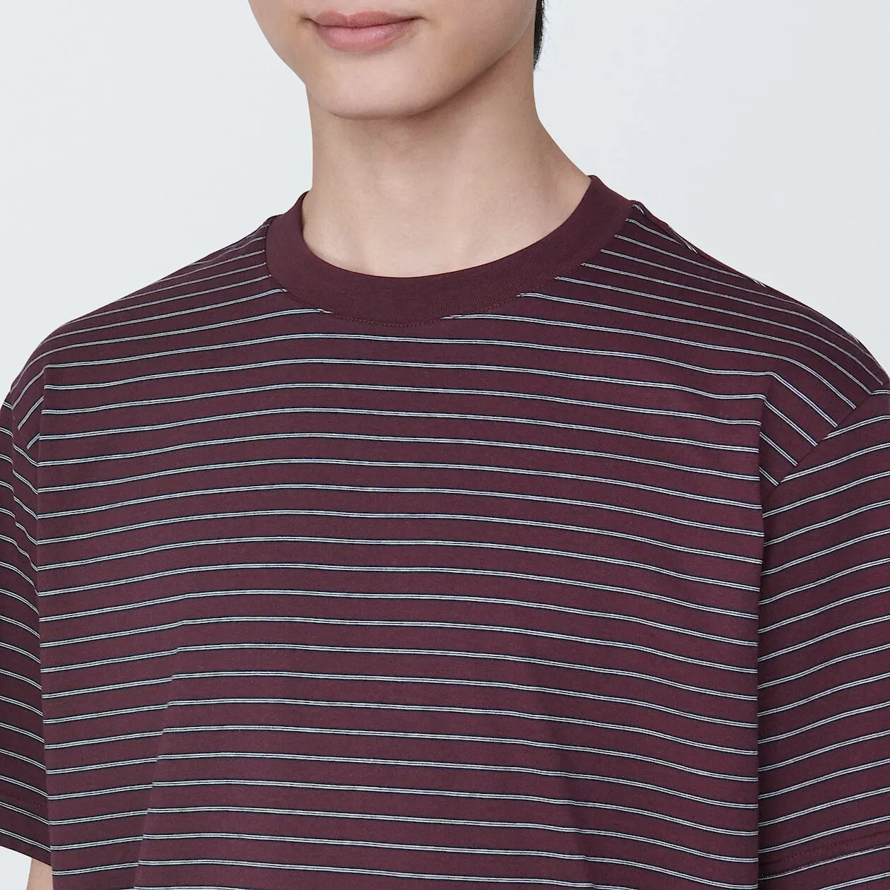 Jersey Striped Crewneck T-Shirt