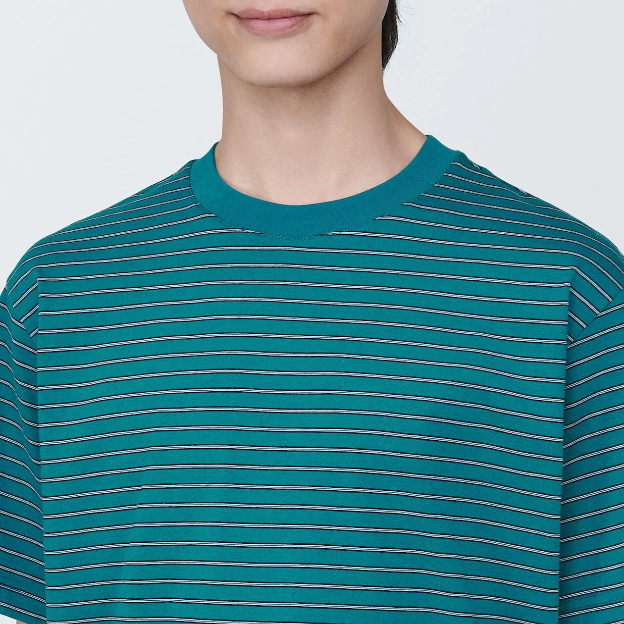 Jersey Striped Crewneck T-Shirt