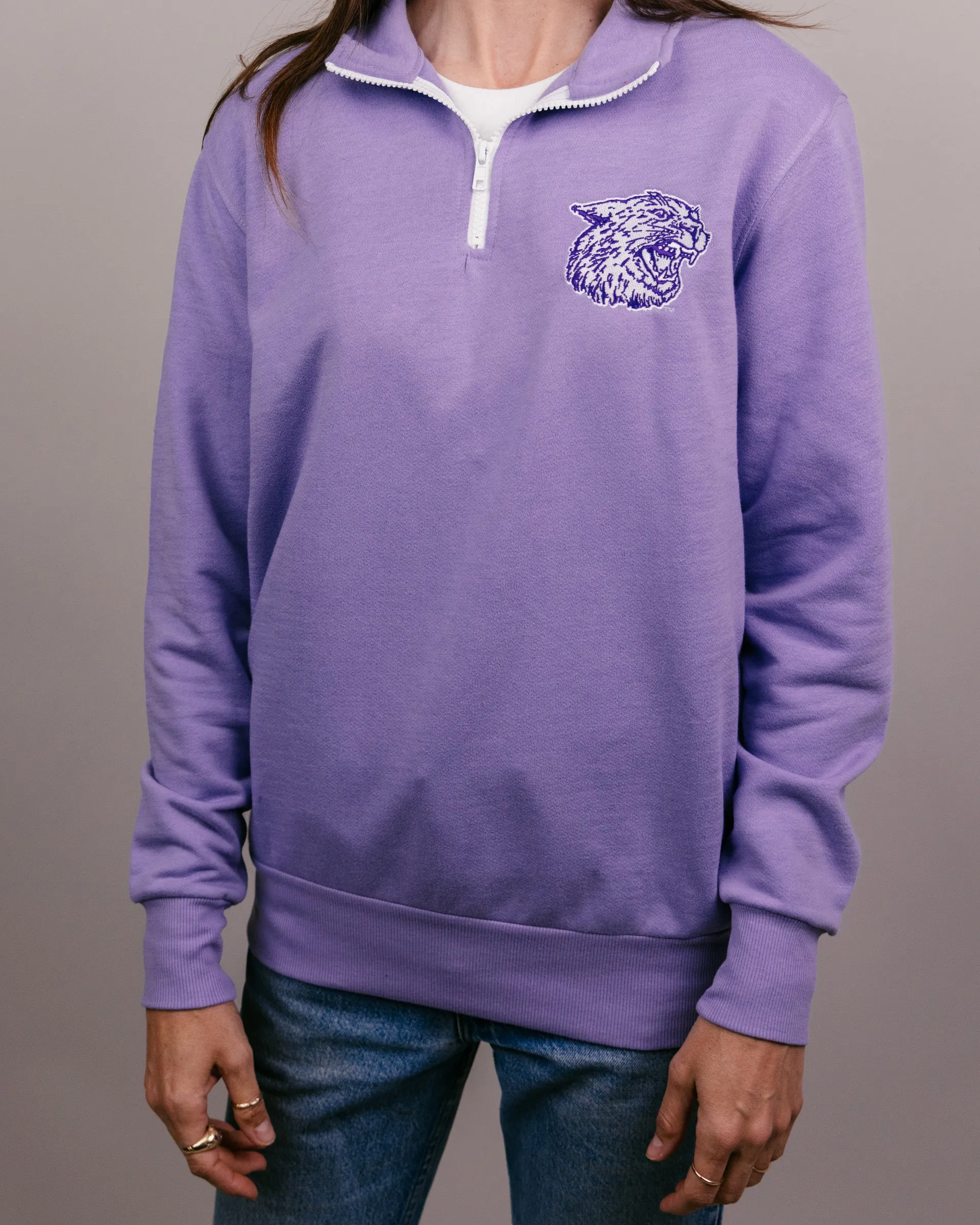 K-State Wildcats Lavender Quarter Zip