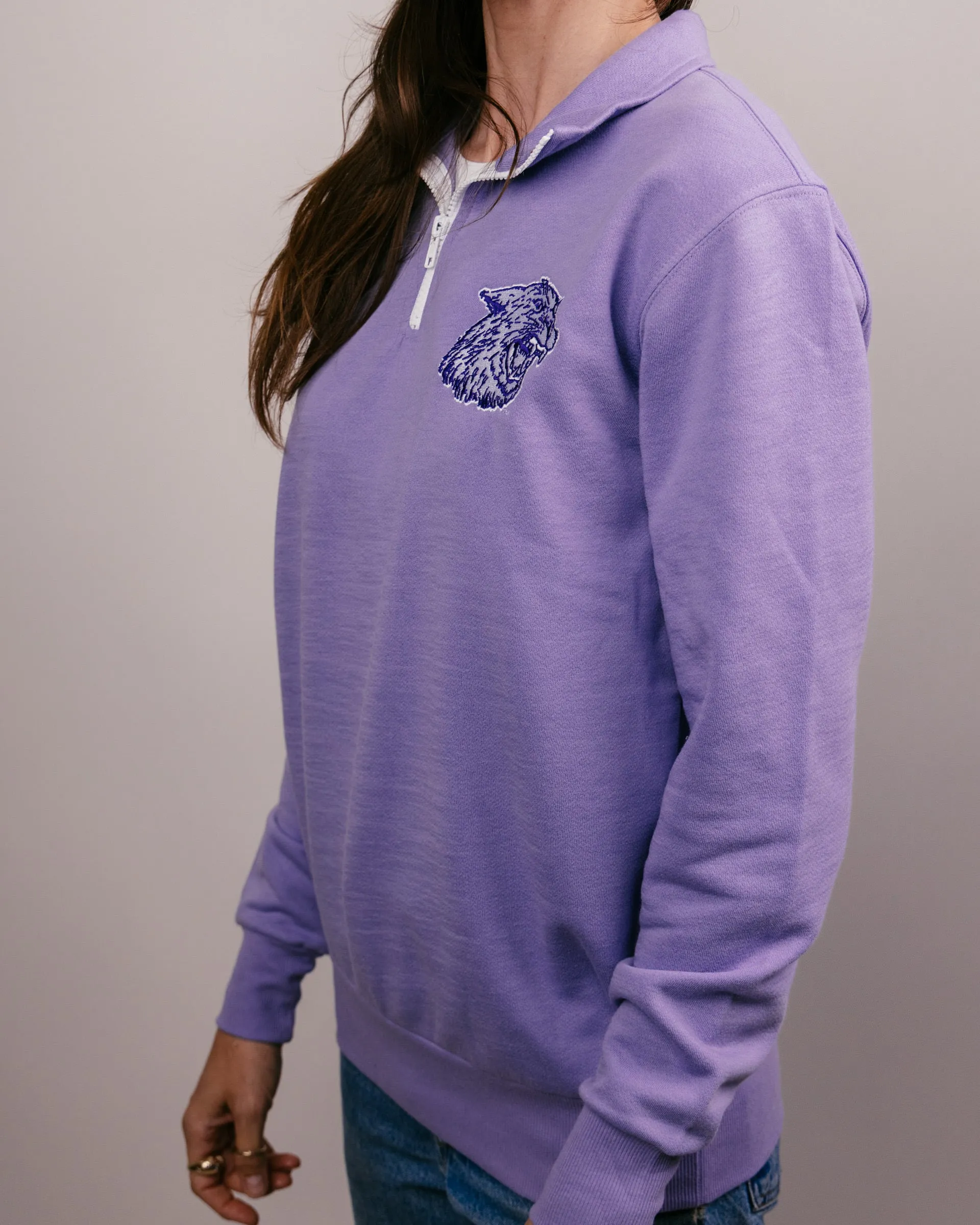 K-State Wildcats Lavender Quarter Zip