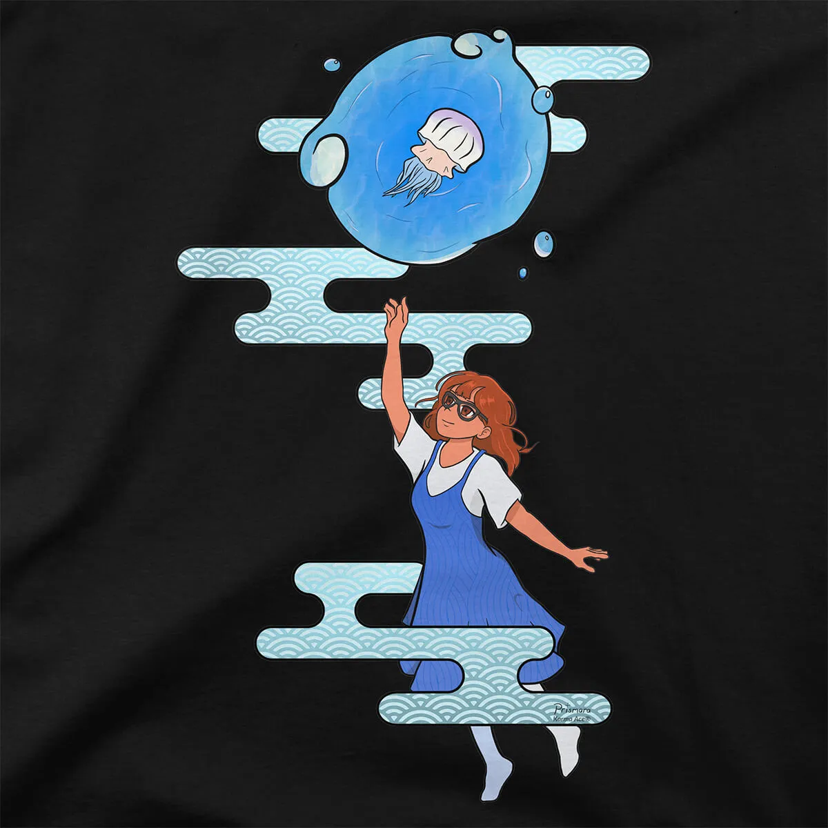 Karma Ace: "Marine Daydream" by Prismara - Unisex organic cotton t-shirt