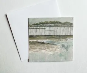 Katie Toombs Enclosure Card - Beach with Trees