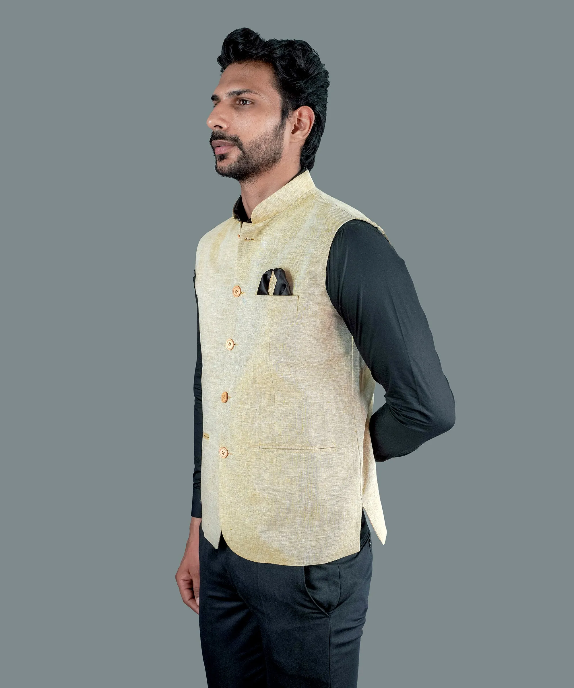 Khaki Nehru Jacket