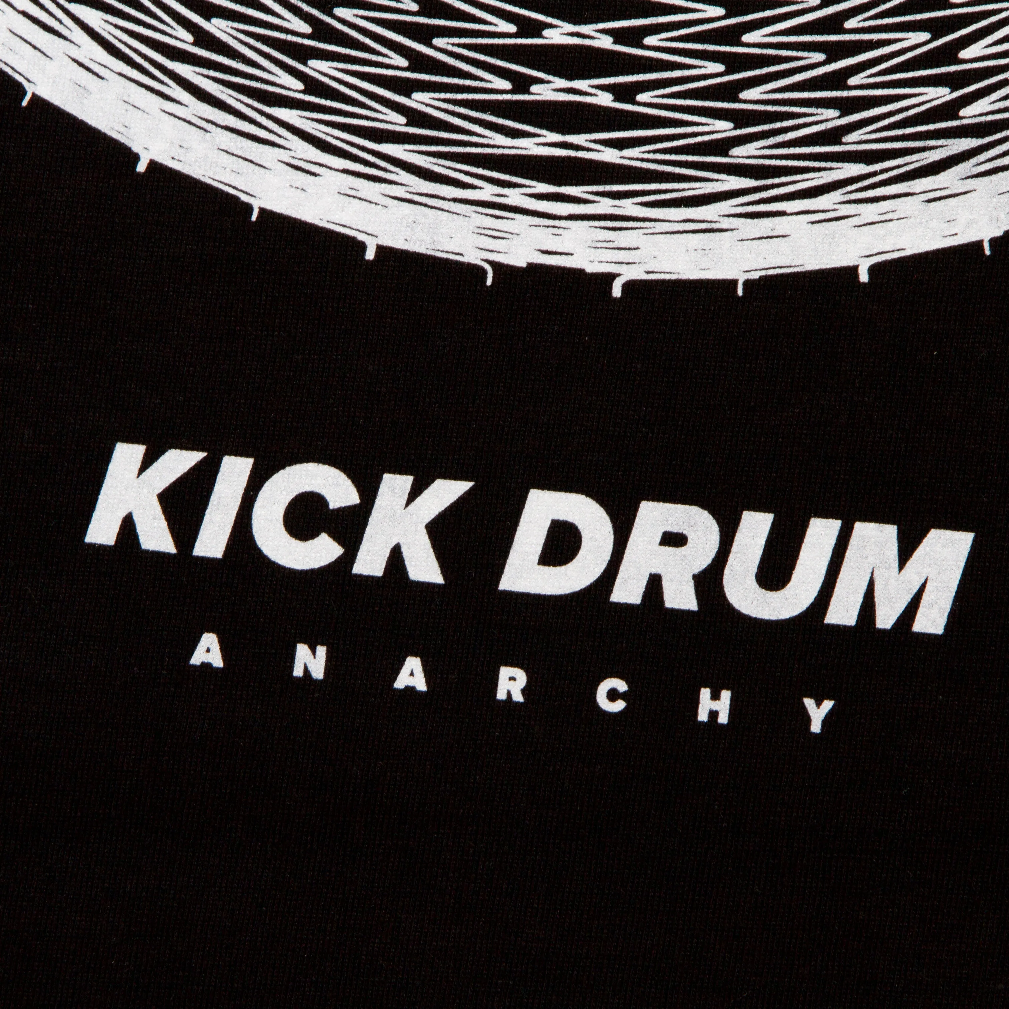 Kick Drum Front Print - Tshirt - Black