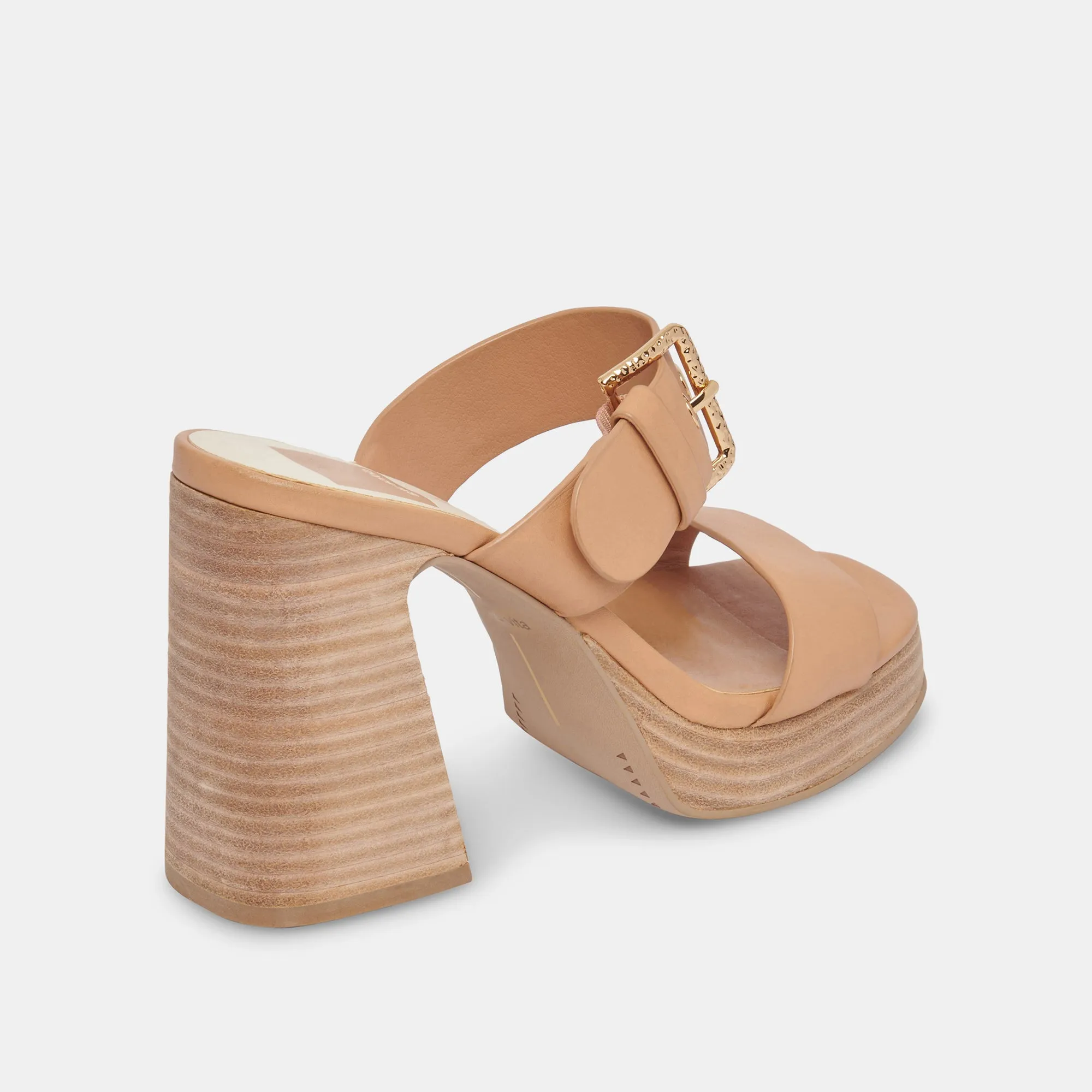 LANDRY HEELS TAN LEATHER