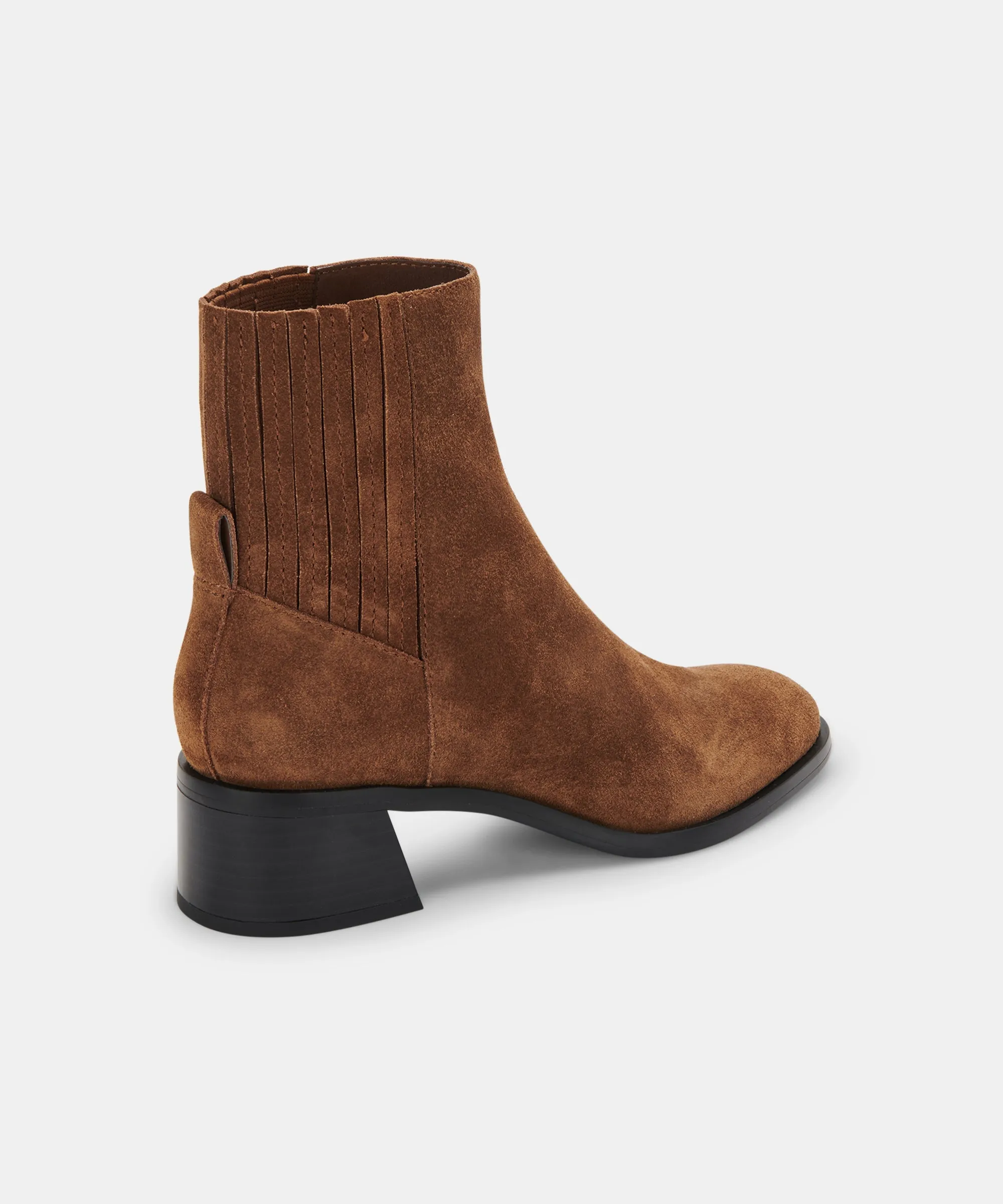 LAYTON BOOTIES DK BROWN SUEDE re:vita