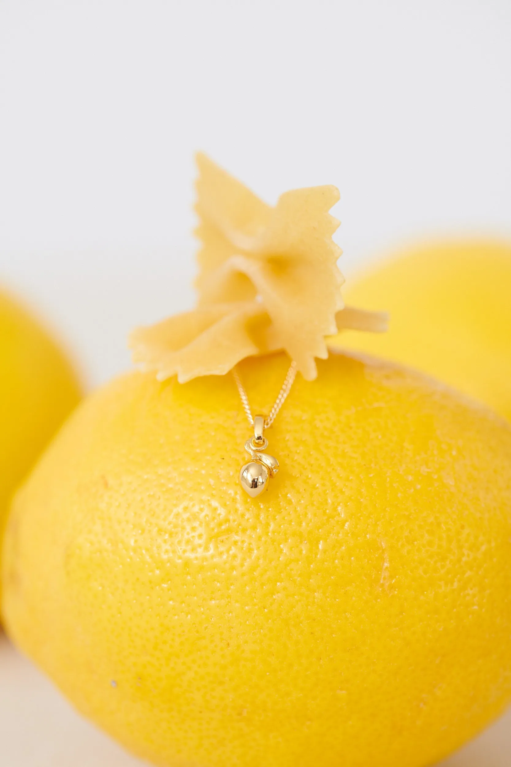 Lemon Pendant Charm - Sterling Silver