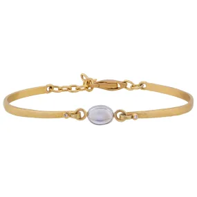 Lika Behar Moondance Bracelet 22K Yellow Gold Rainbow Moonstone