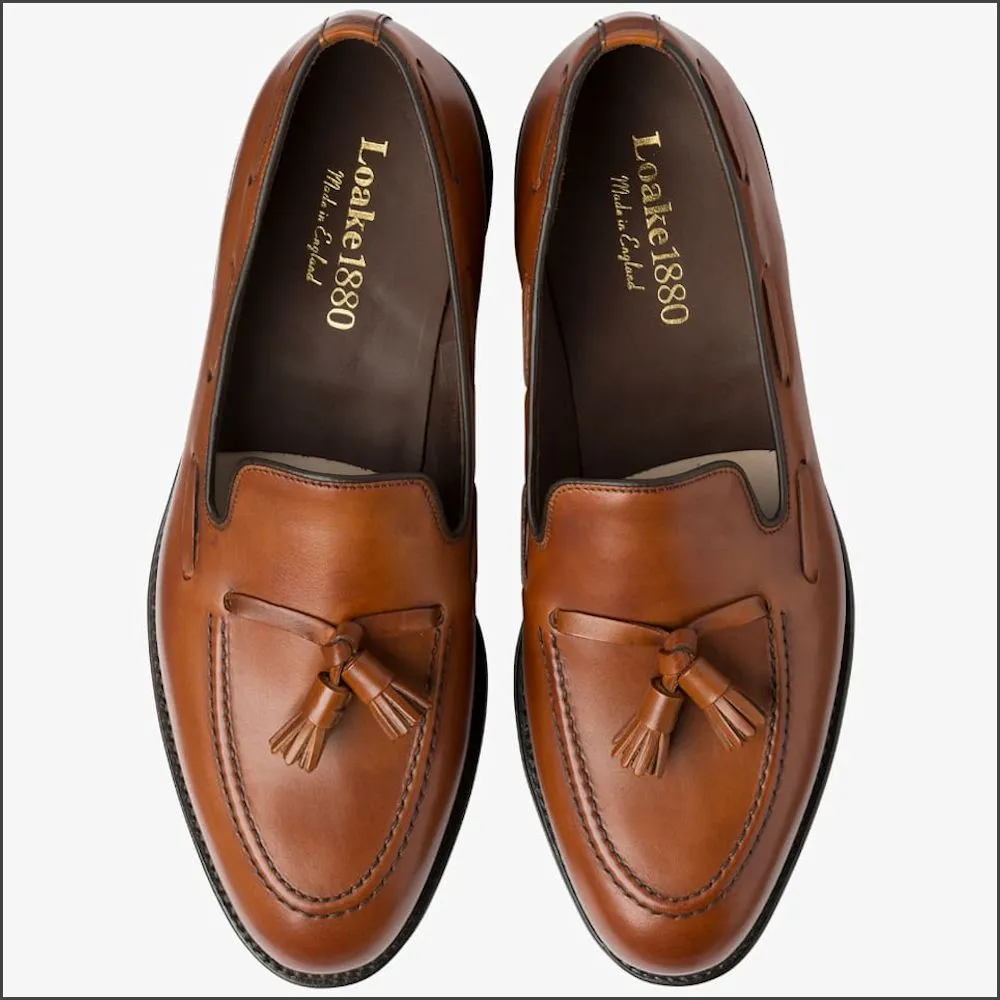 Loake Russell Mahogany Loafer Size 7. & 9. Only*