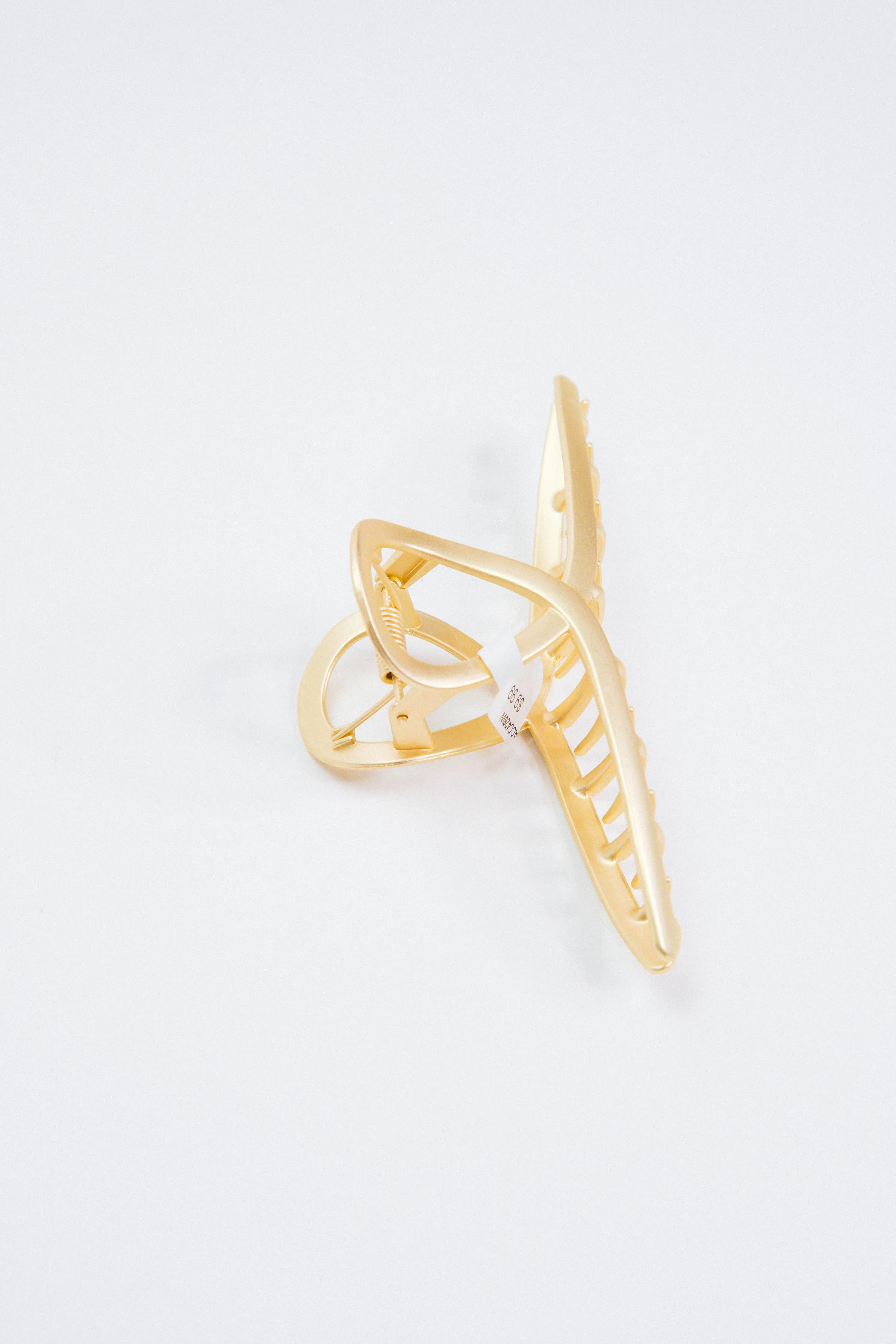 Maleah Metal Claw Clip, Matte Gold