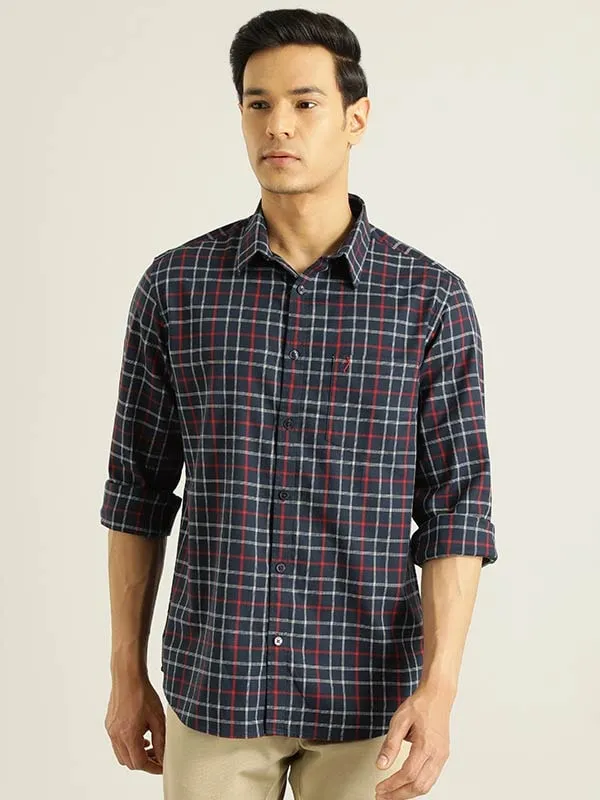 Men Checked Full Sleeve Cotton Shirt