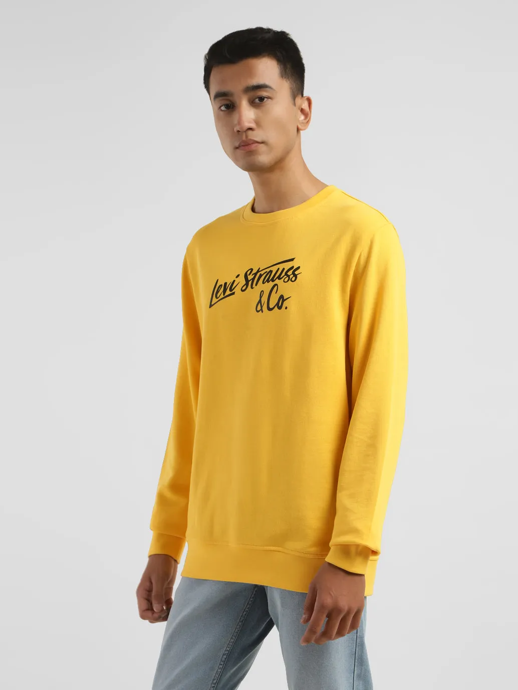 Men's Brand Logo Crew Neck Sweatshirt