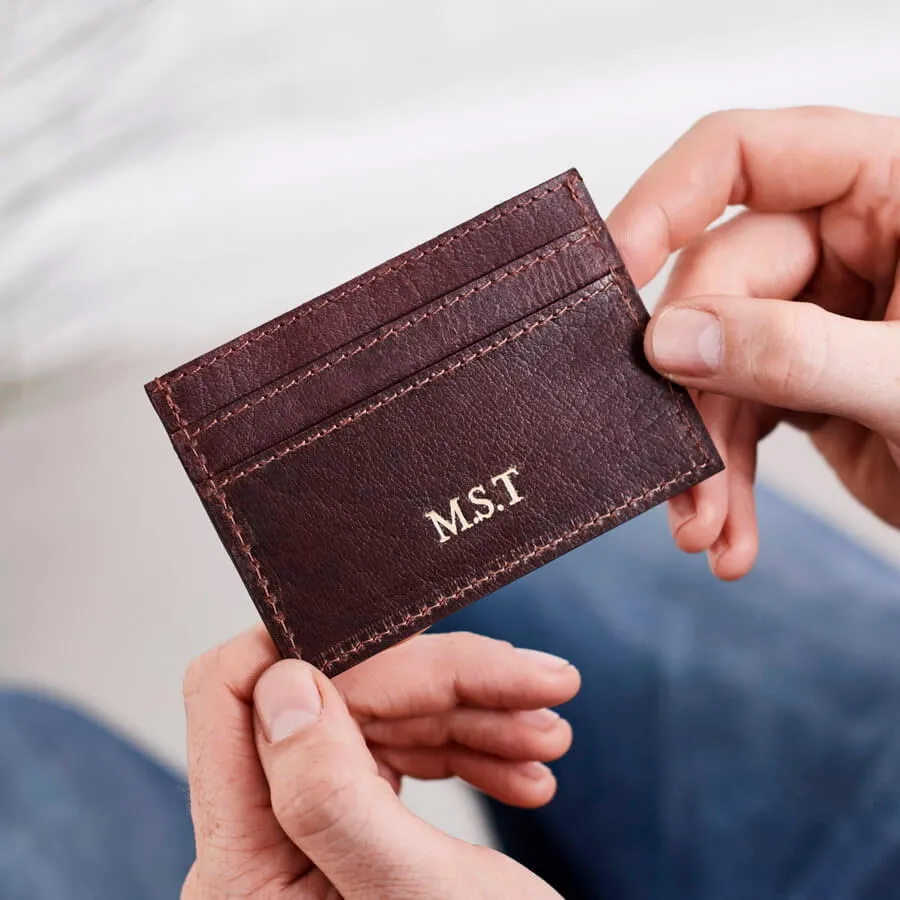 Mens Leather Credit Card Holder