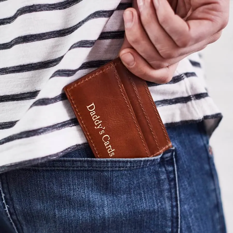 Mens Leather Credit Card Holder