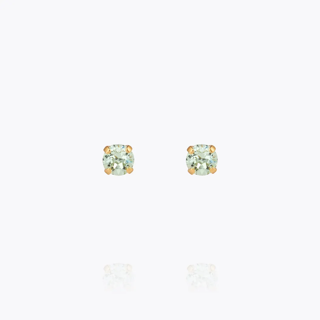 Mini Stud Earrings / Chrysolite