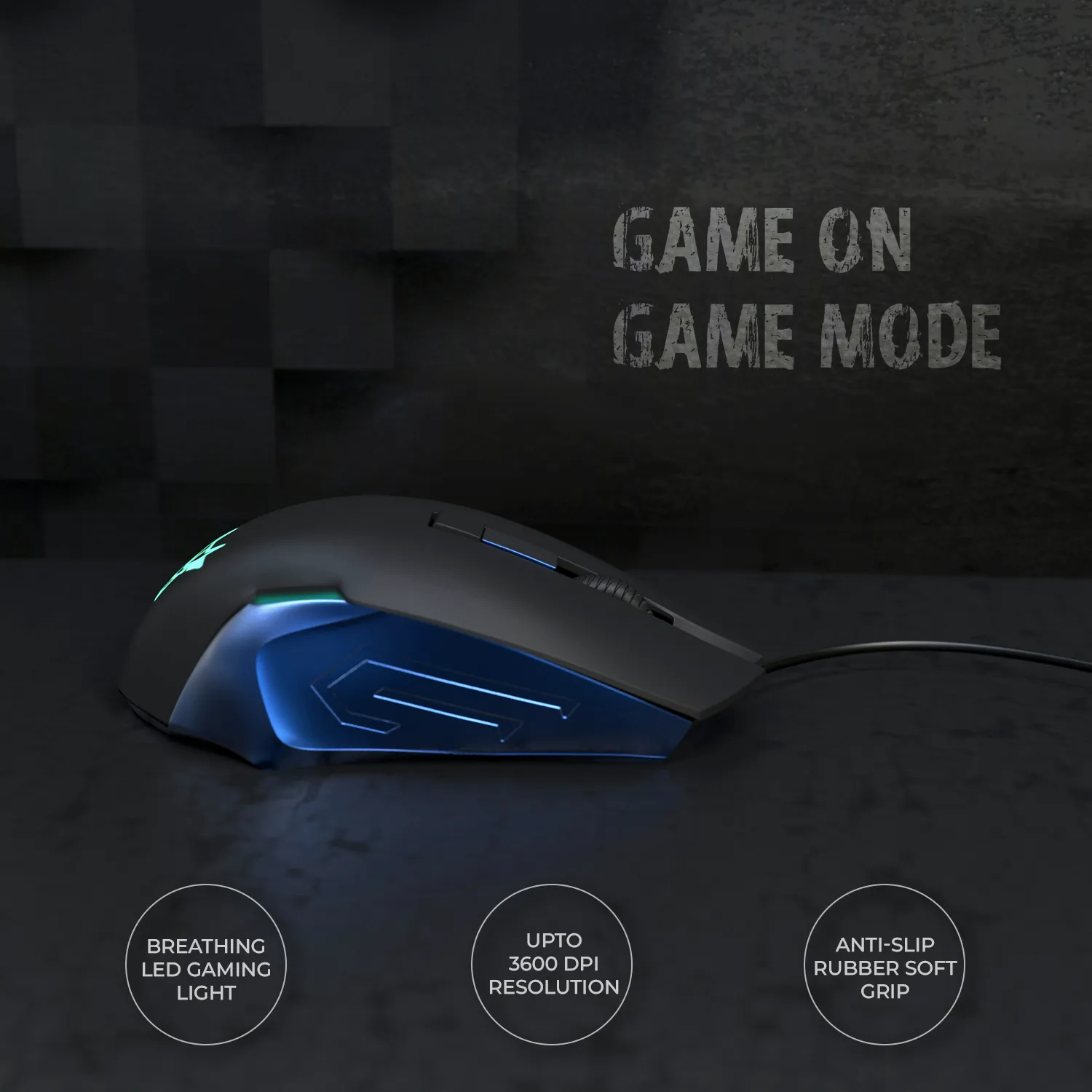 New Arctic Fox USB Wired Gaming Mouse