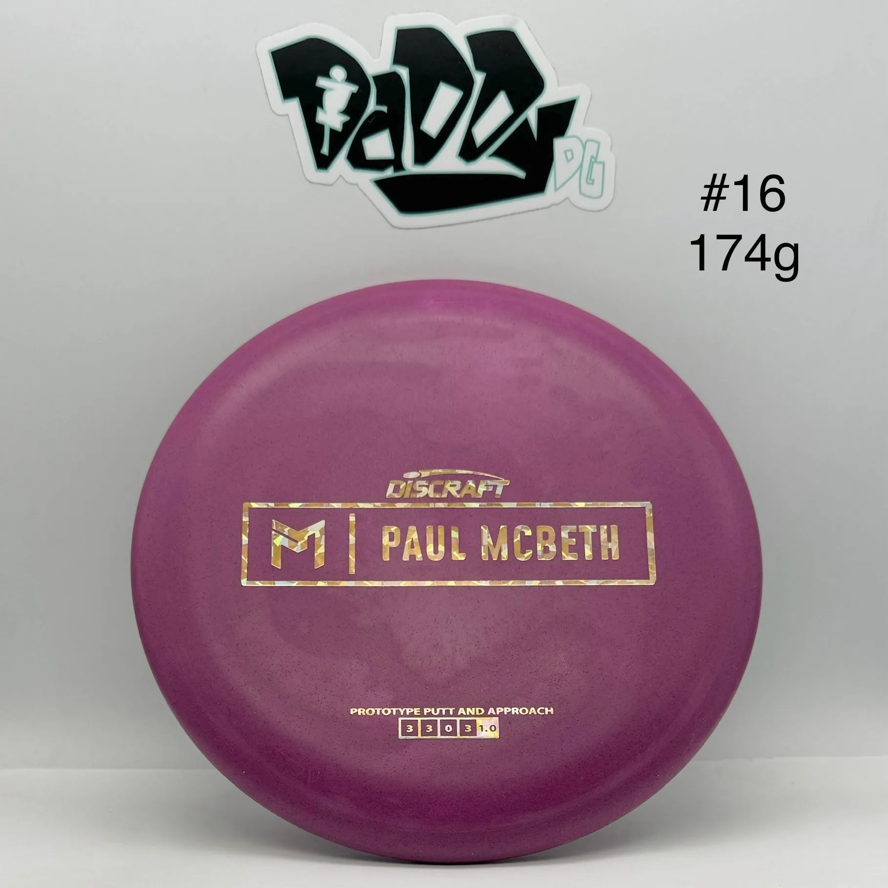 ****NEW Discraft Paul McBeth Kratos Prototype Putt & Approach