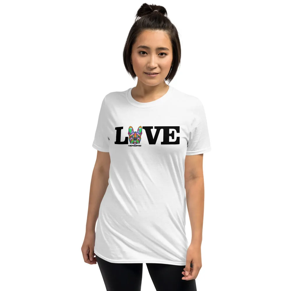 New Love Frenchie Short-Sleeve Unisex T-Shirt