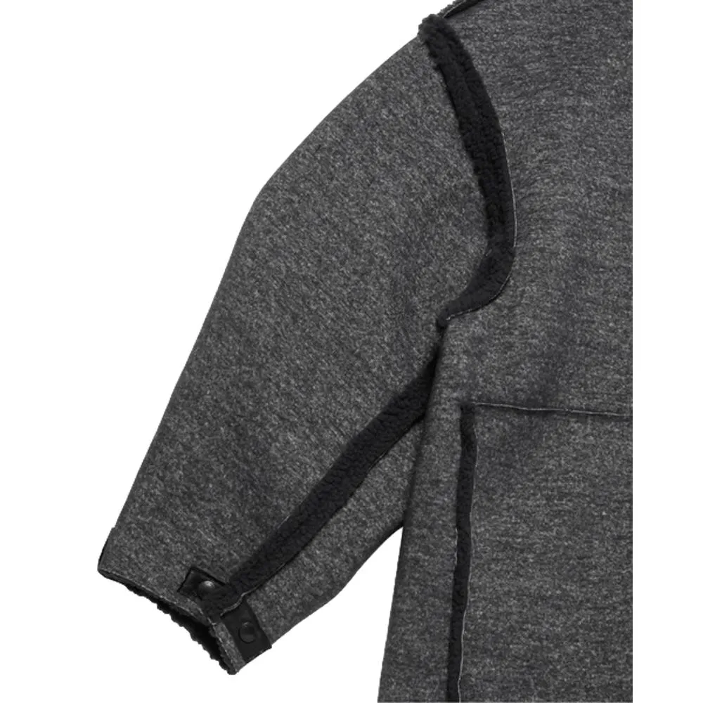 N.HOOLYWOOD REVERSIBLE COAT-CHARCOAL