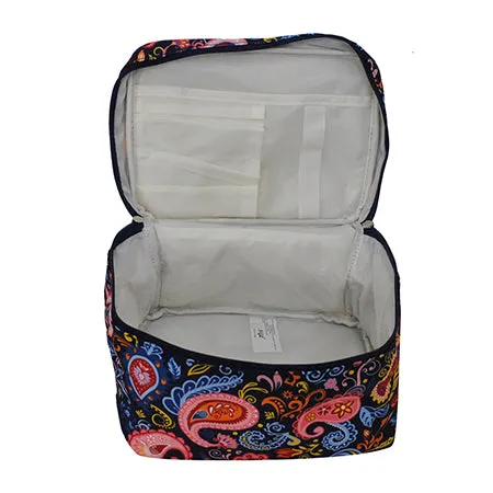 Paisley Whirl NGIL Large Top Handle Cosmetic Case