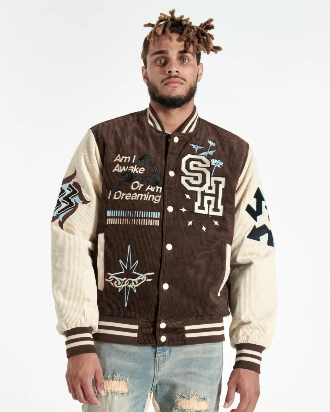 Paranoid Coruroy Letterman Jacket