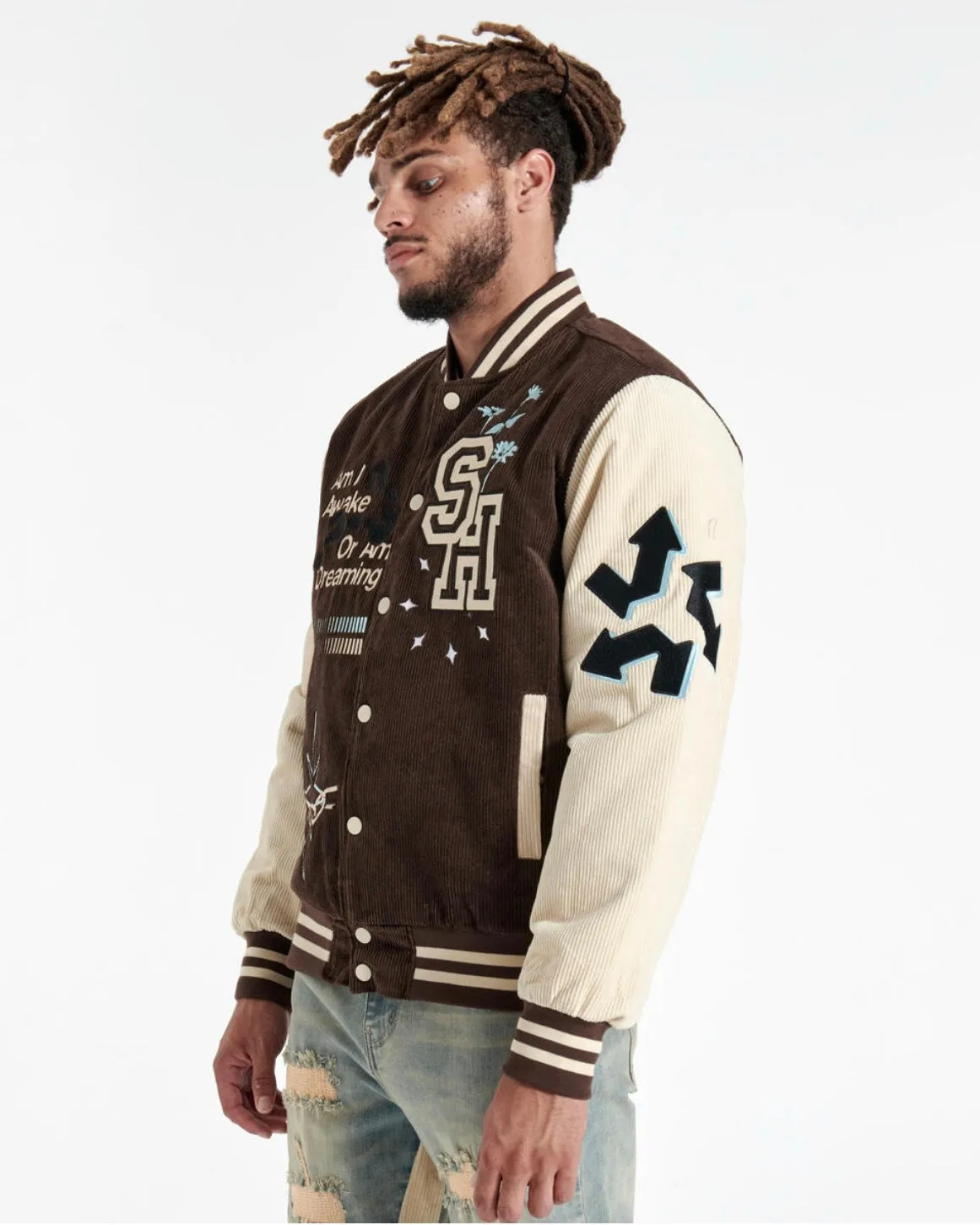 Paranoid Coruroy Letterman Jacket