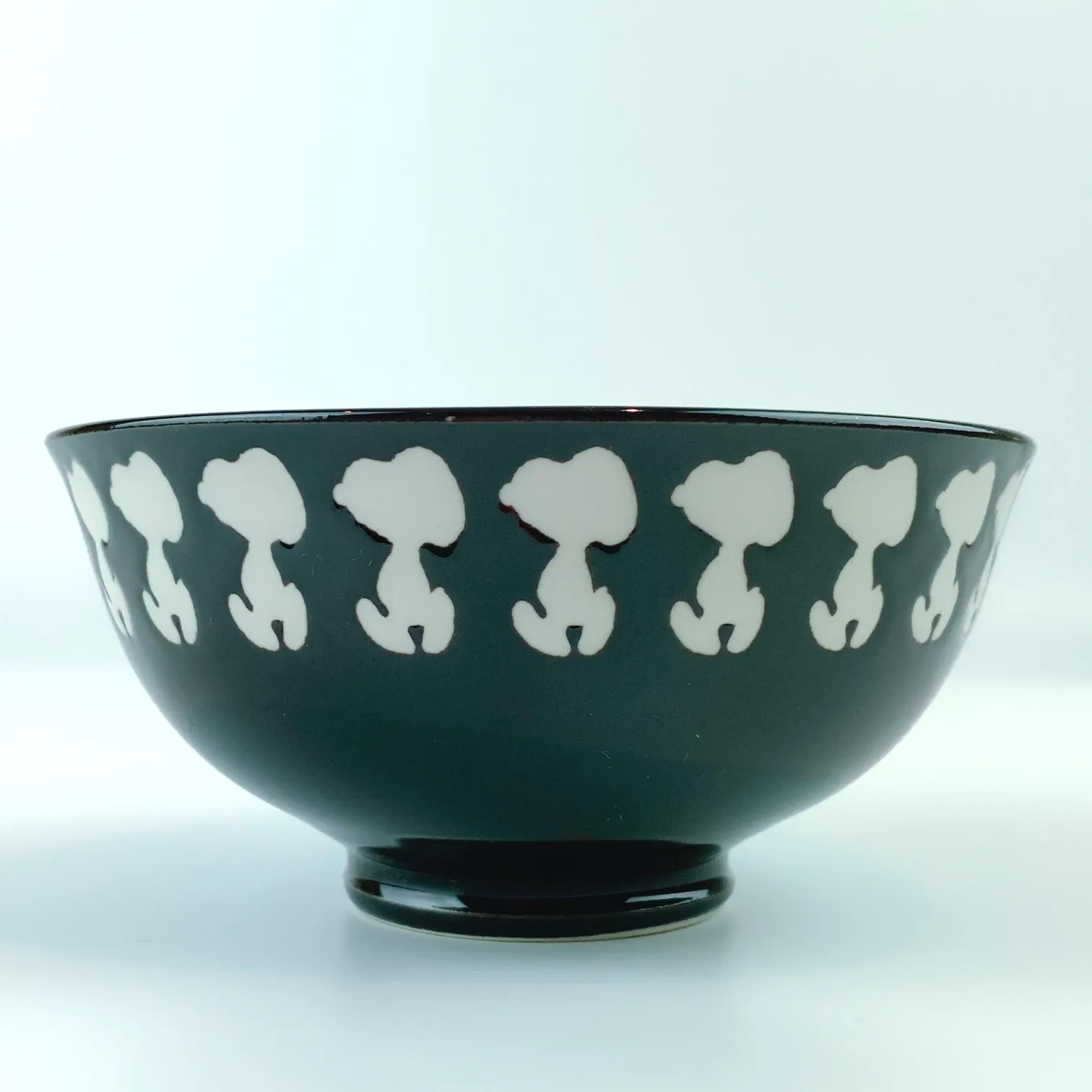 Peanuts Snoopy Black and White Silhouette Tidbit Bowl Standard by ZRIKE BRANDS