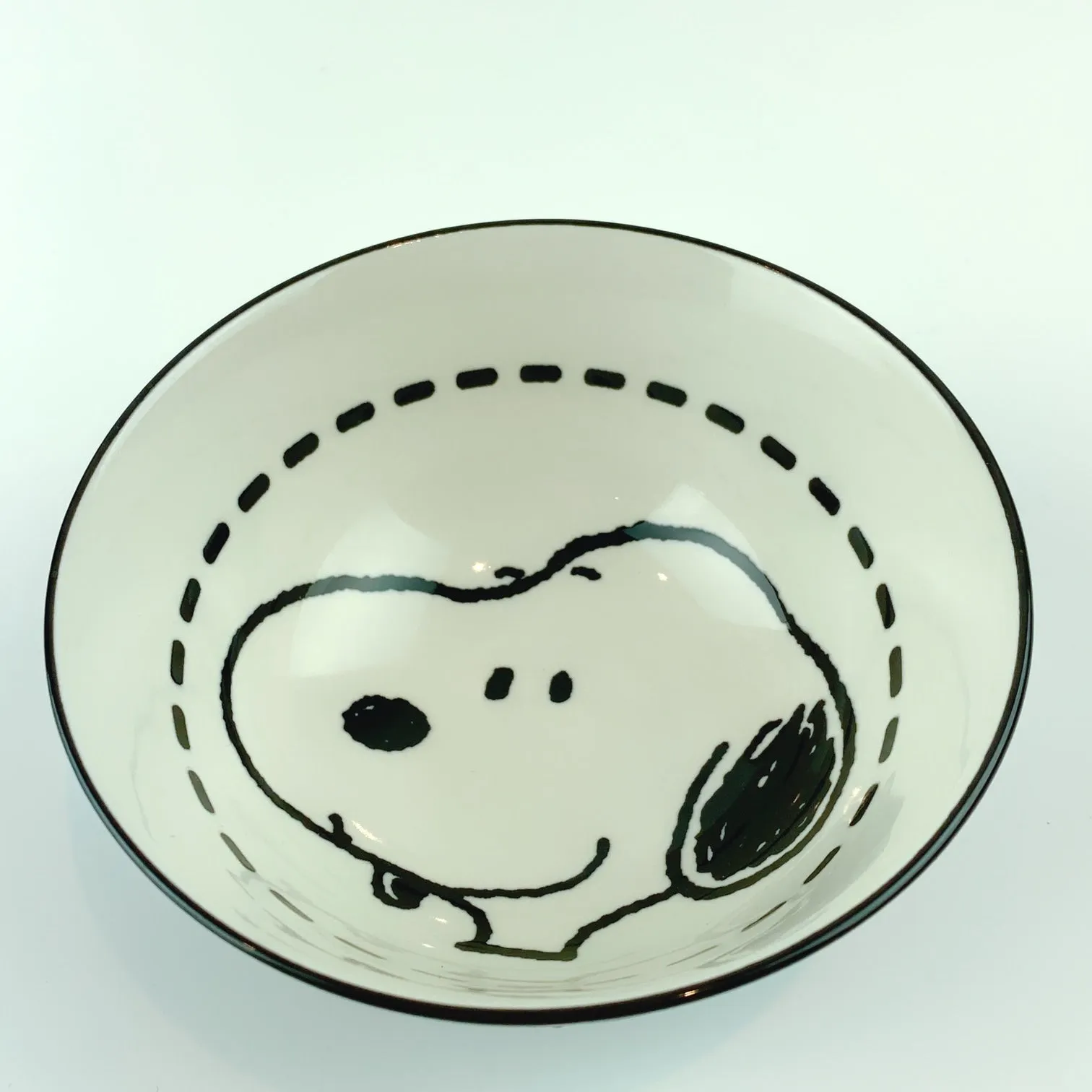 Peanuts Snoopy Black and White Silhouette Tidbit Bowl Standard by ZRIKE BRANDS