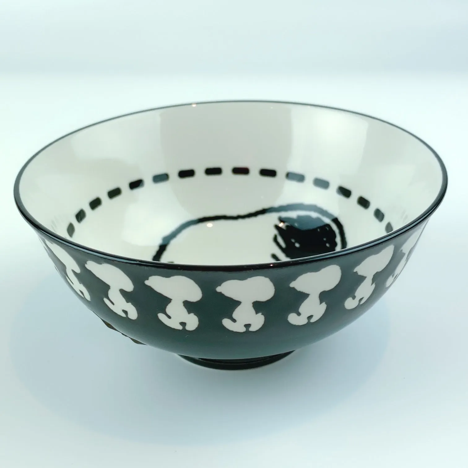 Peanuts Snoopy Black and White Silhouette Tidbit Bowl Standard by ZRIKE BRANDS