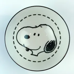 Peanuts Snoopy Black and White Silhouette Tidbit Bowl Standard by ZRIKE BRANDS