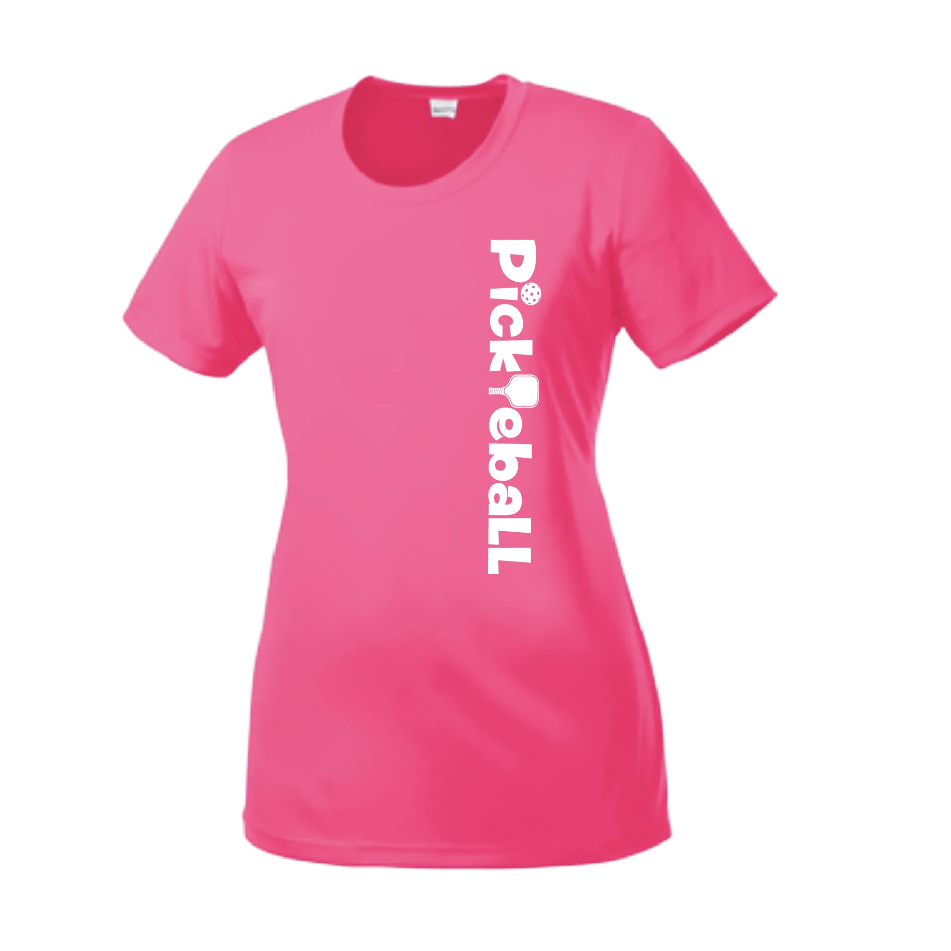 Pickleball Horizontal (Customizable) | Women’s Short Sleeve Crewneck Athletic Shirts | 100% Polyester