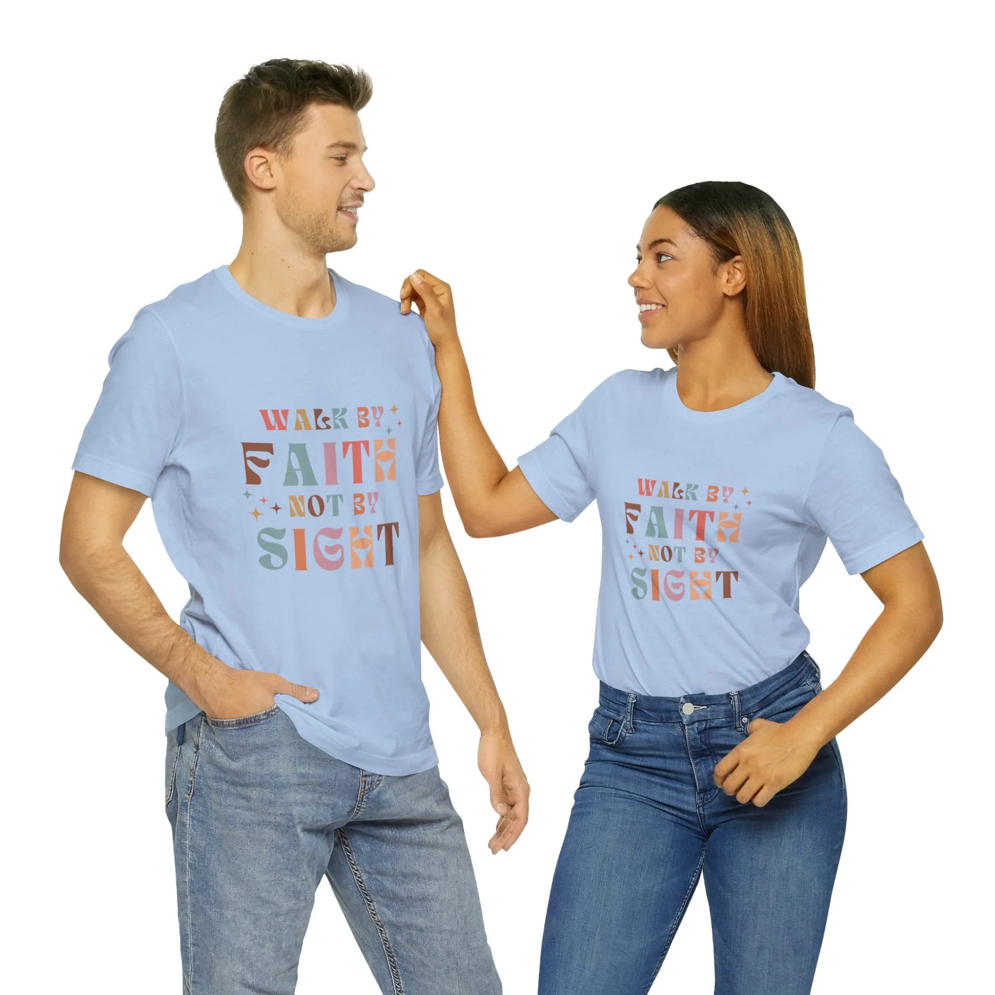 "Walk by Faith" Unisex Jersey Short Sleeve Tee