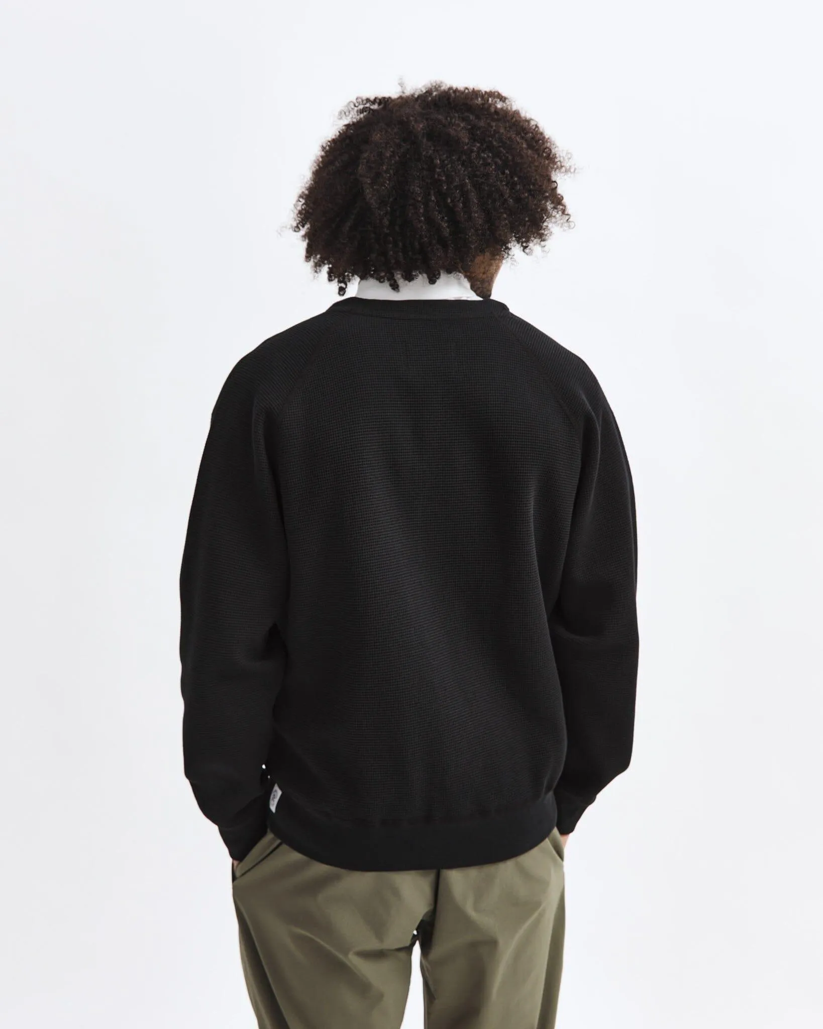 Reigning Champ - Flatback Thermal Cardigan - Black