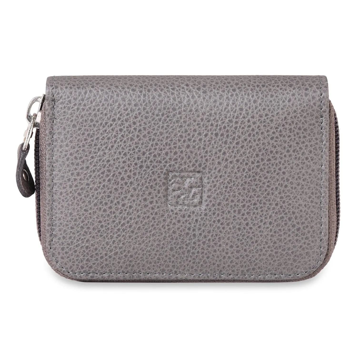 RL Gusset Full Zip Unisex Leather Card Holder