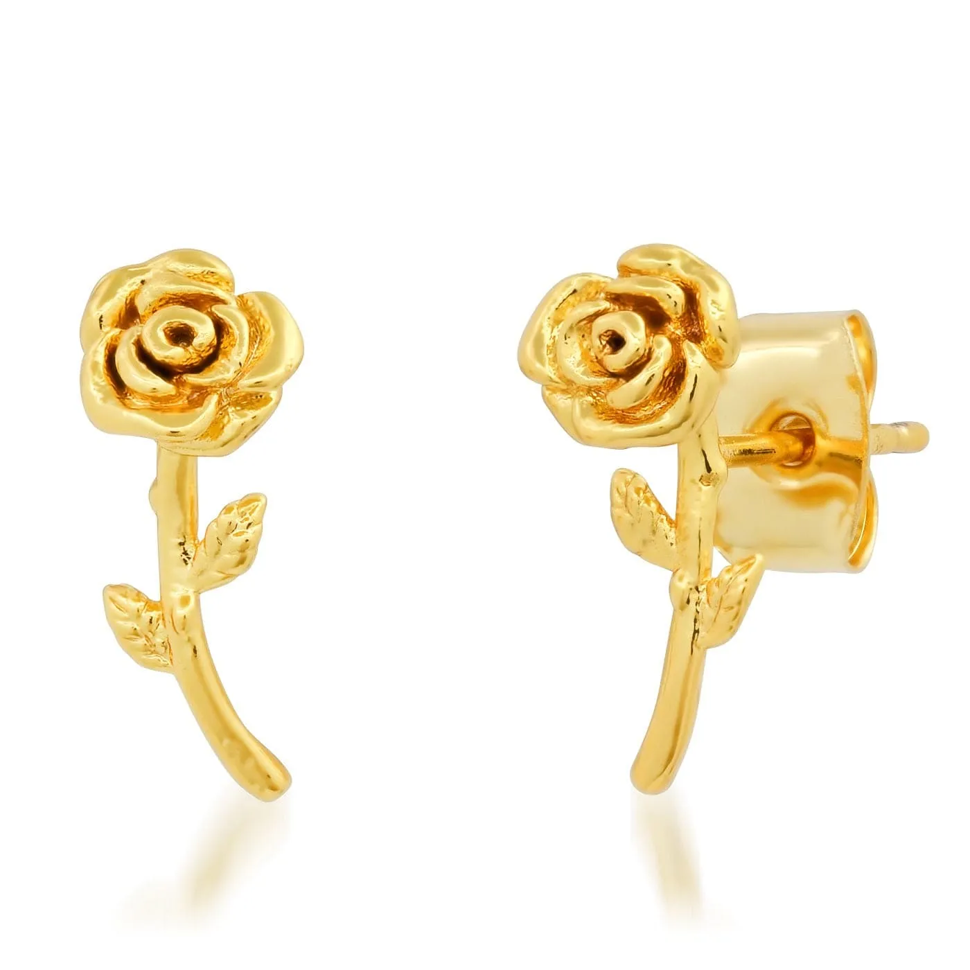 Rose on a Stem Studs