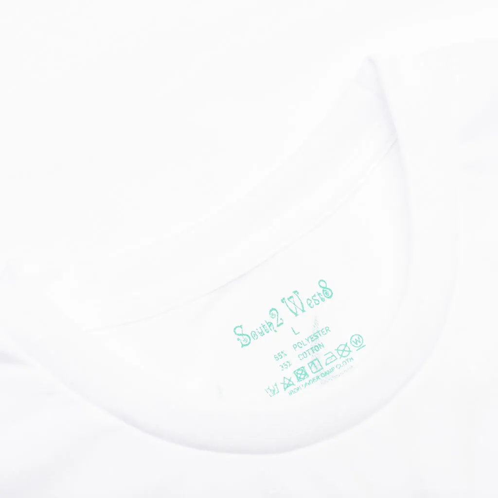 Round Pocket S/S Tee - White