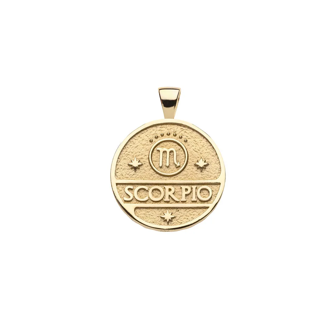 SCORPIO JW Small Zodiac Pendant Coin - Oct 23 - Nov 21