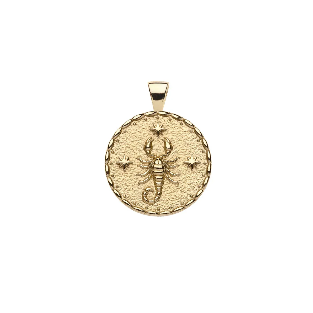 SCORPIO JW Small Zodiac Pendant Coin - Oct 23 - Nov 21