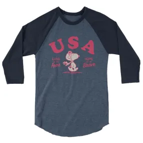 Snoopy USA ¾ Sleeve Raglan Shirt