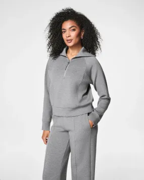 Spanx AirEssentials Half Zip - Midnight Heather Grey