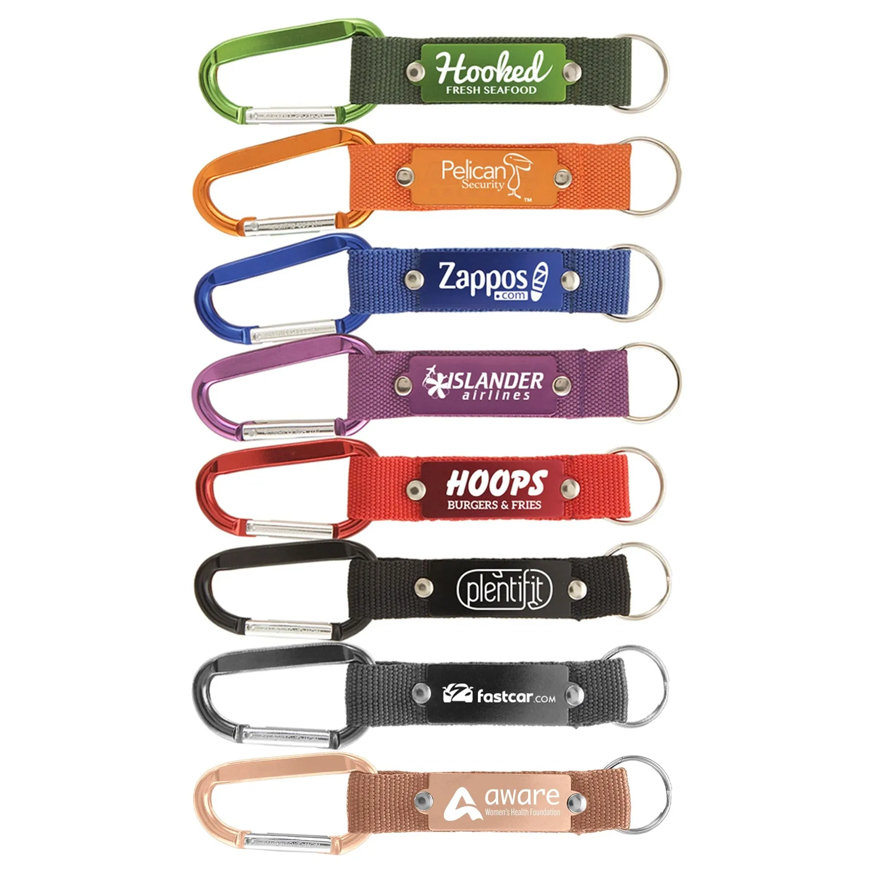 Strap Happy Carabiner Keychain - Personalized with Free Shipping