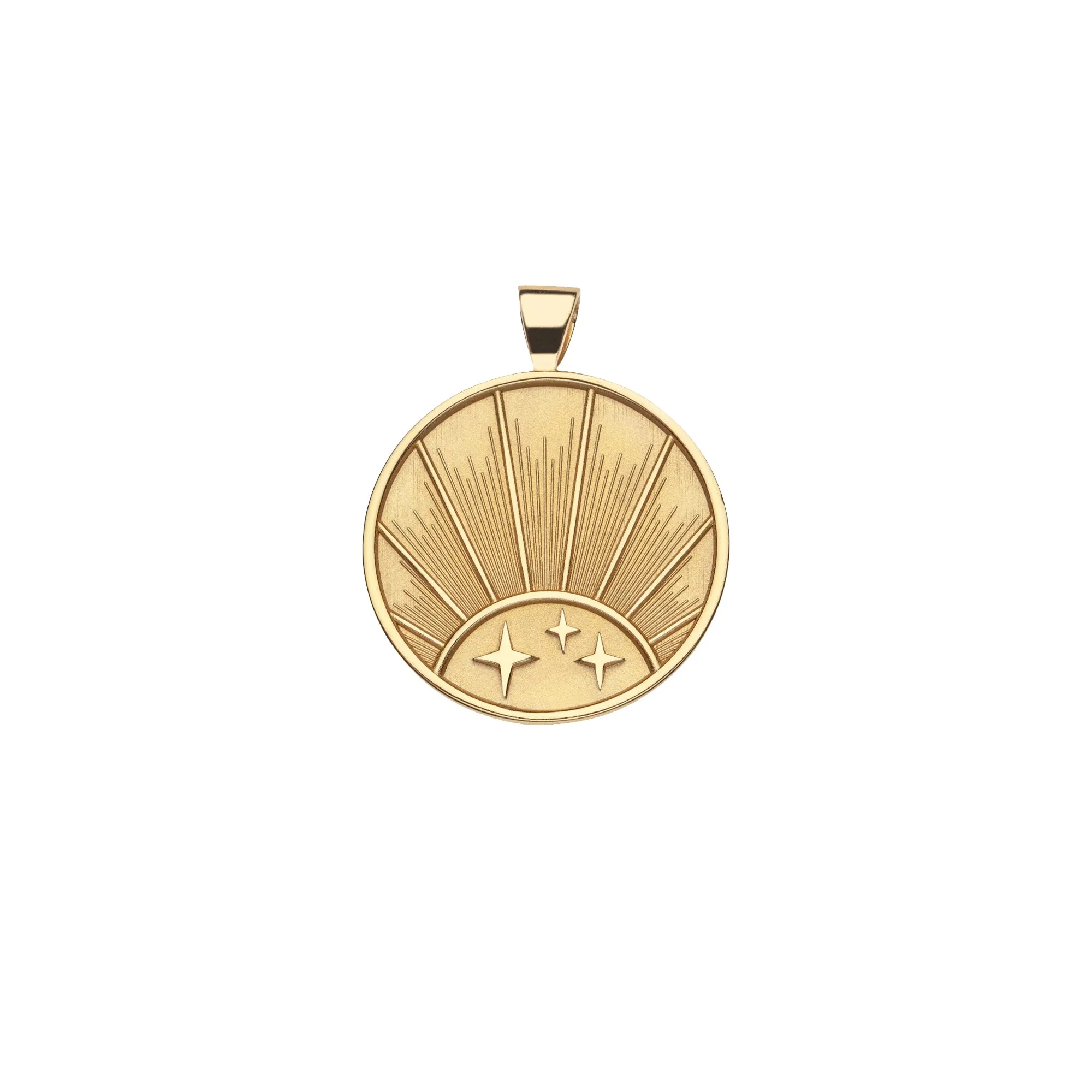 STRONG JW Small Pendant Coin (Rising Sun)