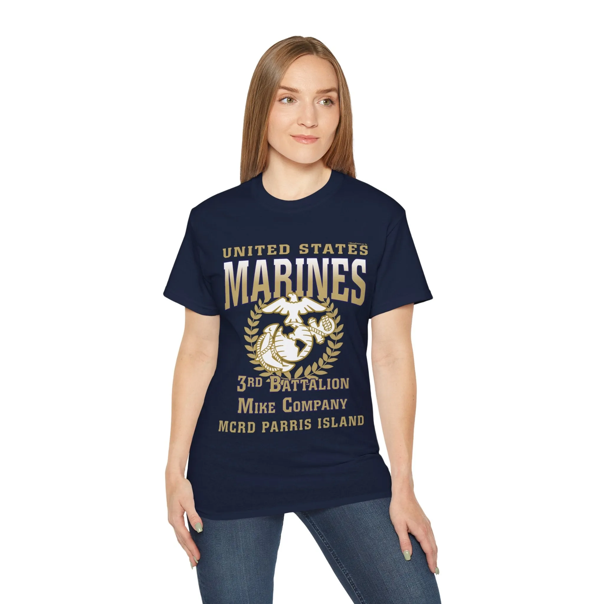 T-Shirt: Mike Co. MCRD Parris Island (EGA, Blank Back)