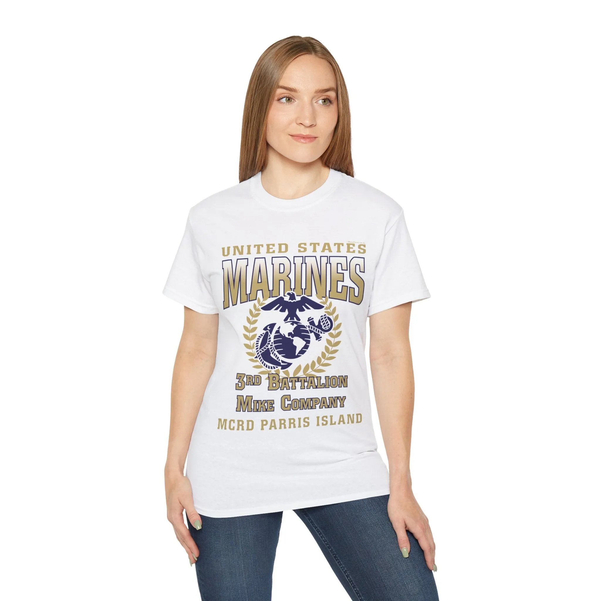 T-Shirt: Mike Co. MCRD Parris Island (EGA, Blank Back)