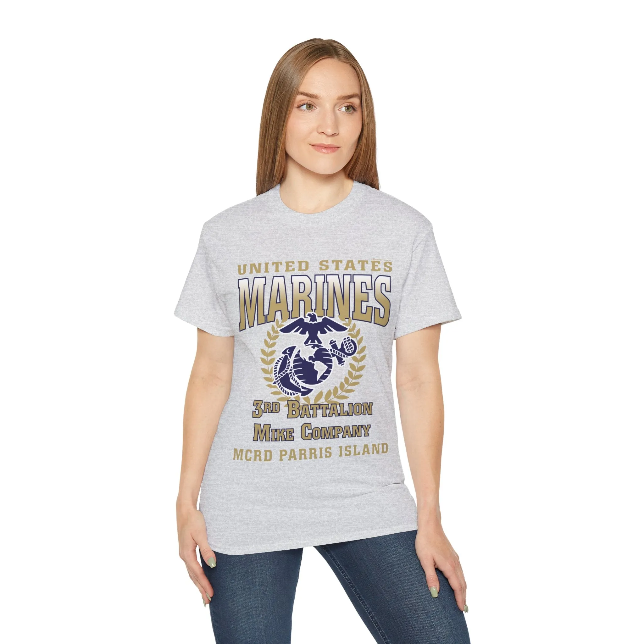 T-Shirt: Mike Co. MCRD Parris Island (EGA, Blank Back)